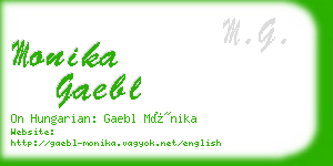 monika gaebl business card